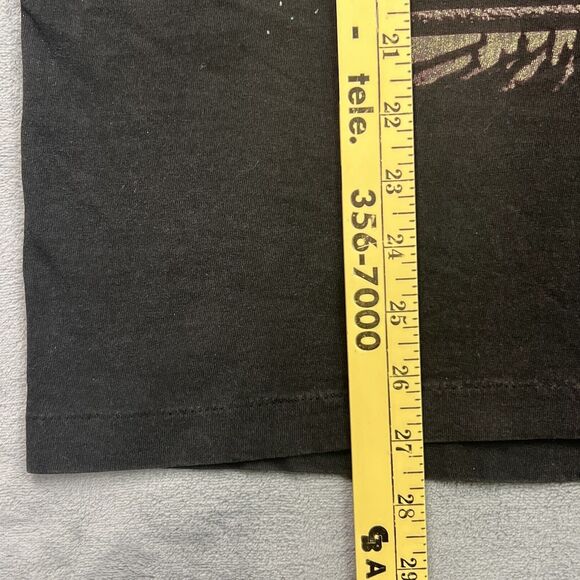 VTG Led Zeppelin Sky Is Full... T-Shirt Medium Black Single Stitch Distressed - Picture 8 of 11